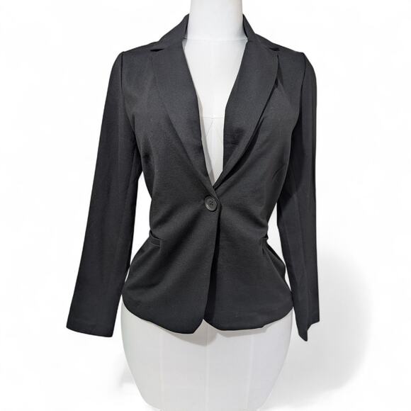 Philosophy Republic Clothing Black One Button Blazer Jacket NWT Size M - Picture 1 of 9